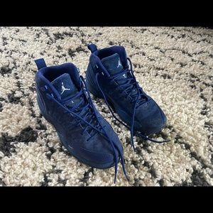 Blue suede Jordan 12
